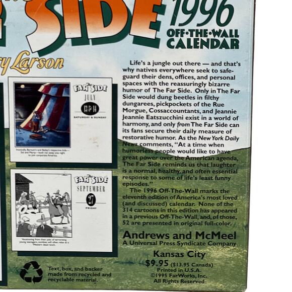 Gary Larson NEW 1994 THE FAR SIDE Vintage Off the Wall Daily Desk Calendar - Picture 6 of 15